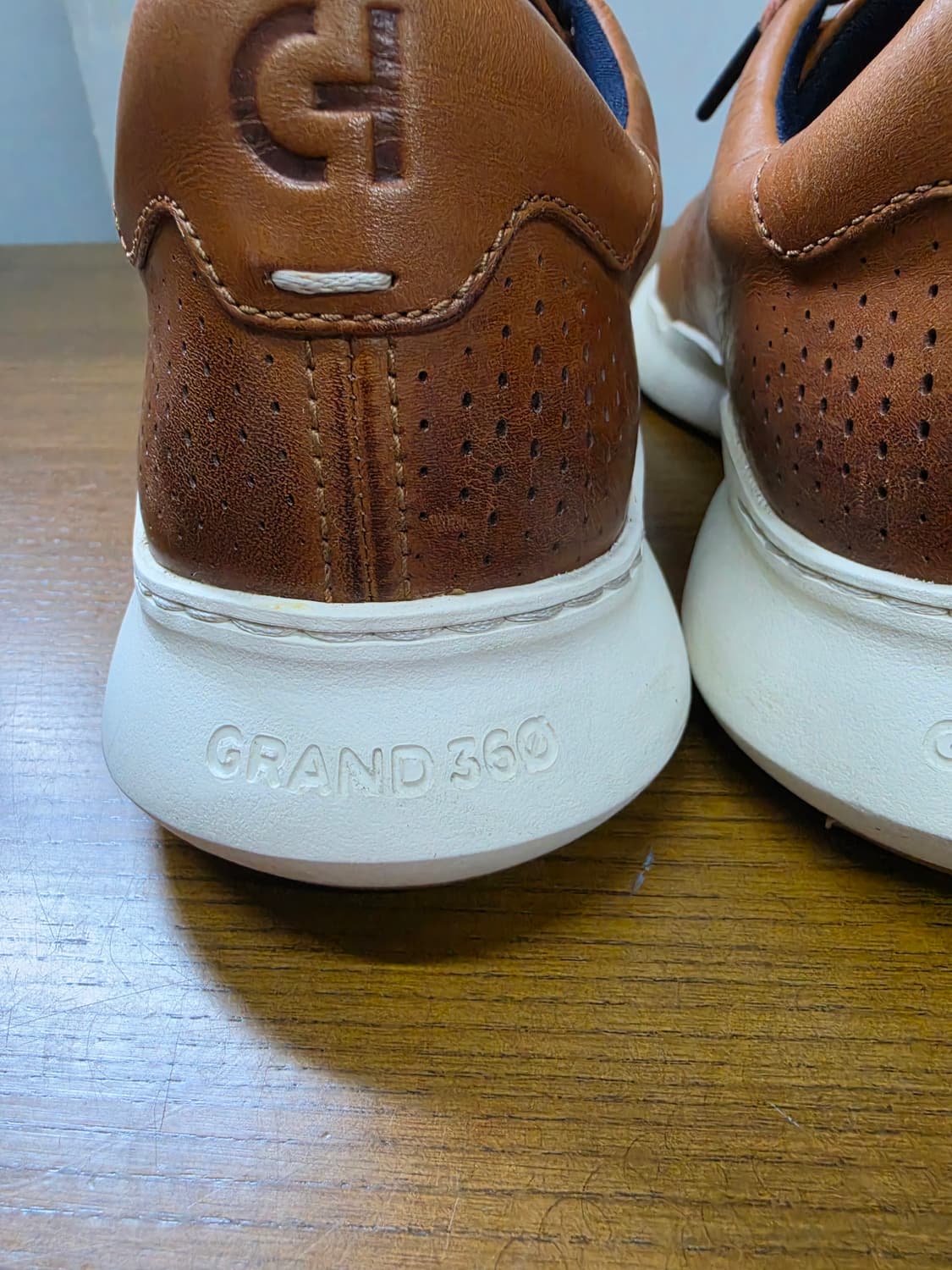 콜한 GRANDSERIES 브라운 가죽 스니커즈 상품이미지6