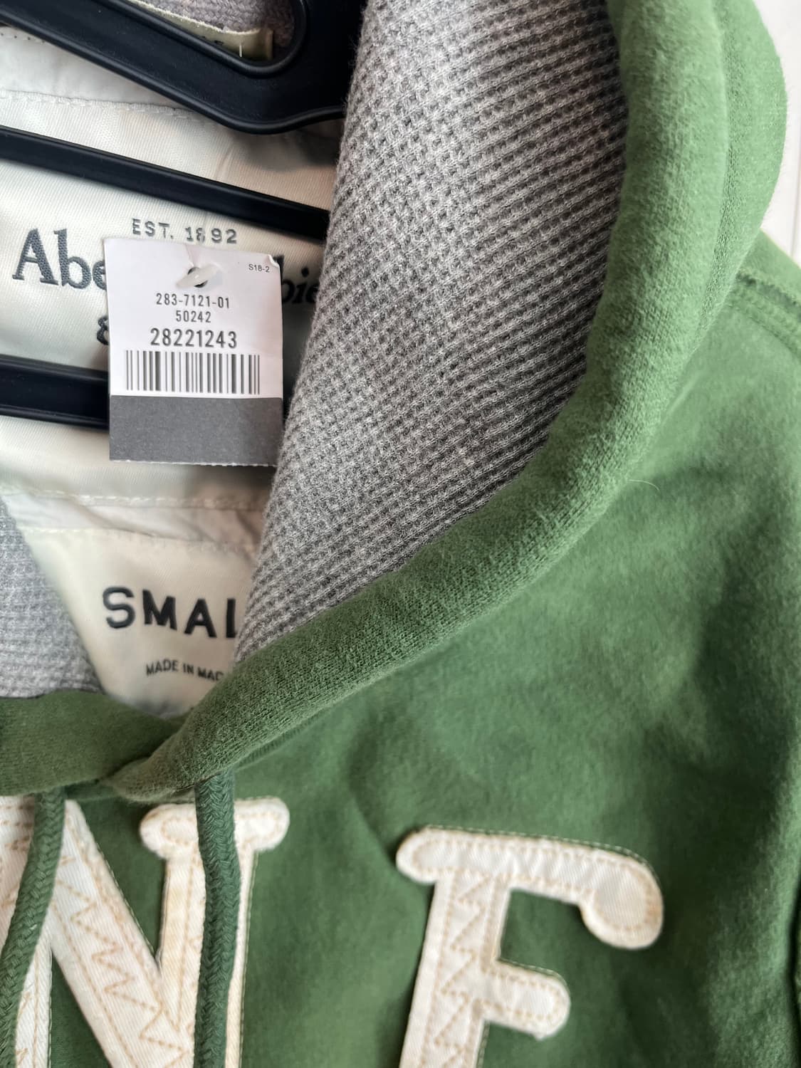 새상품 아베크롬비 A&F 말차 후드티 [S] 상품이미지4