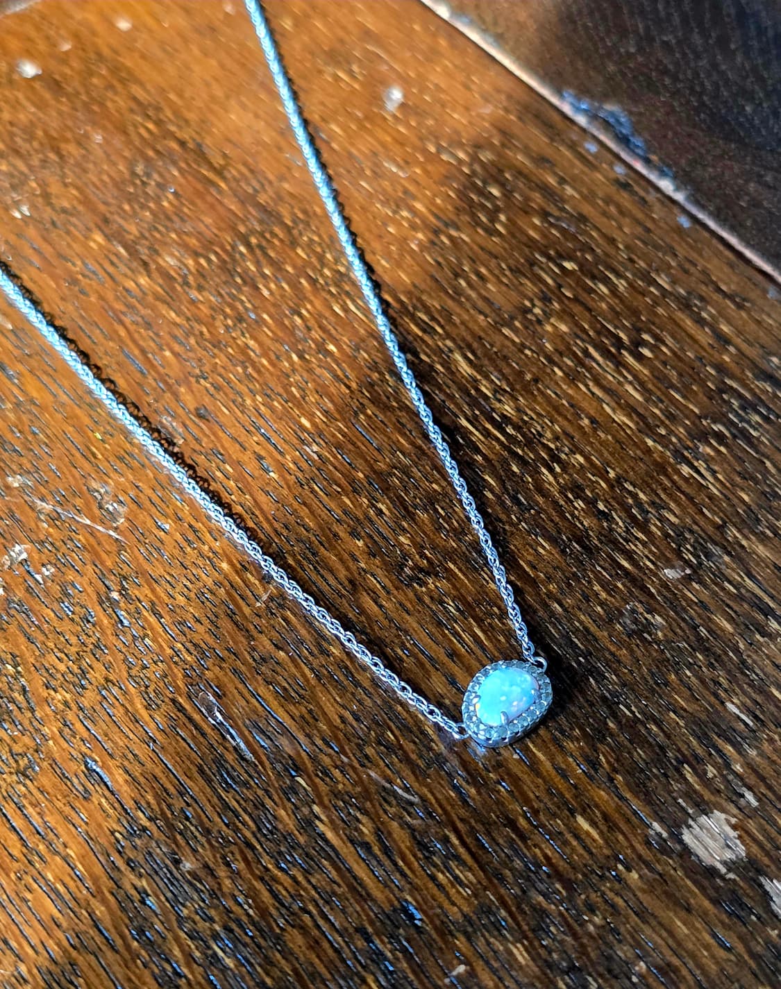 🇺🇸빈티지 오팔 실버 목걸이 상품이미지3