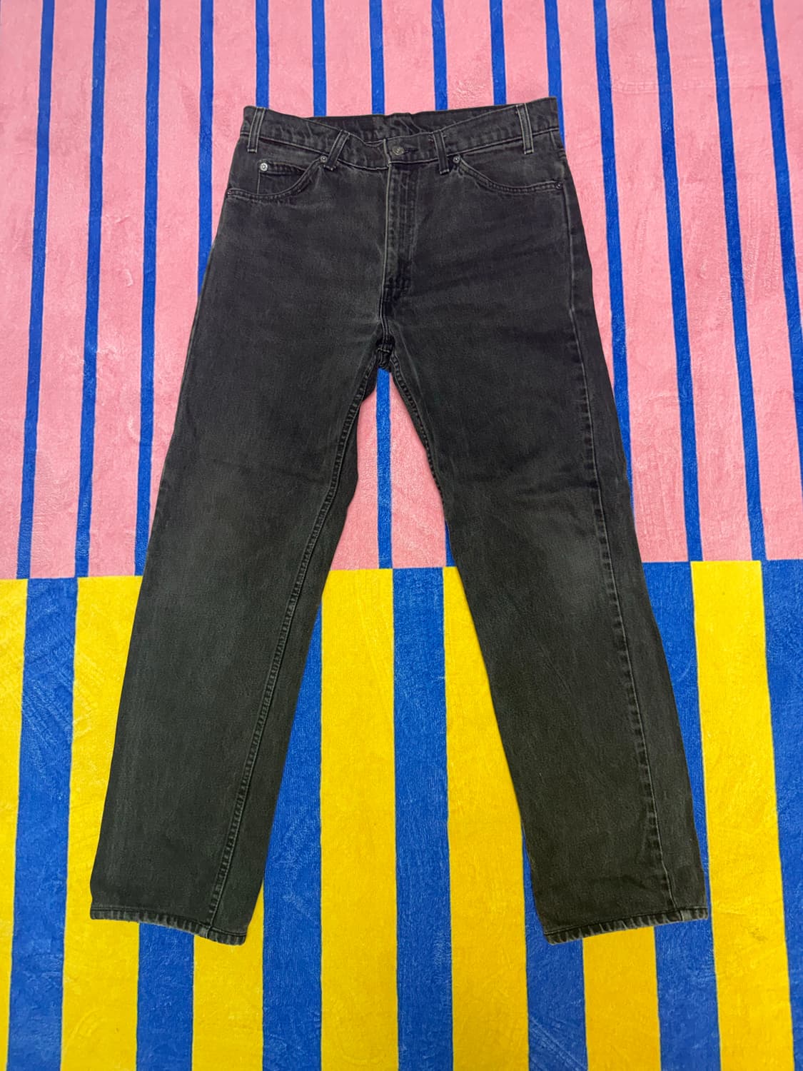 리바이스505 오렌지탭 블랙데님 32~33 size 상품이미지1