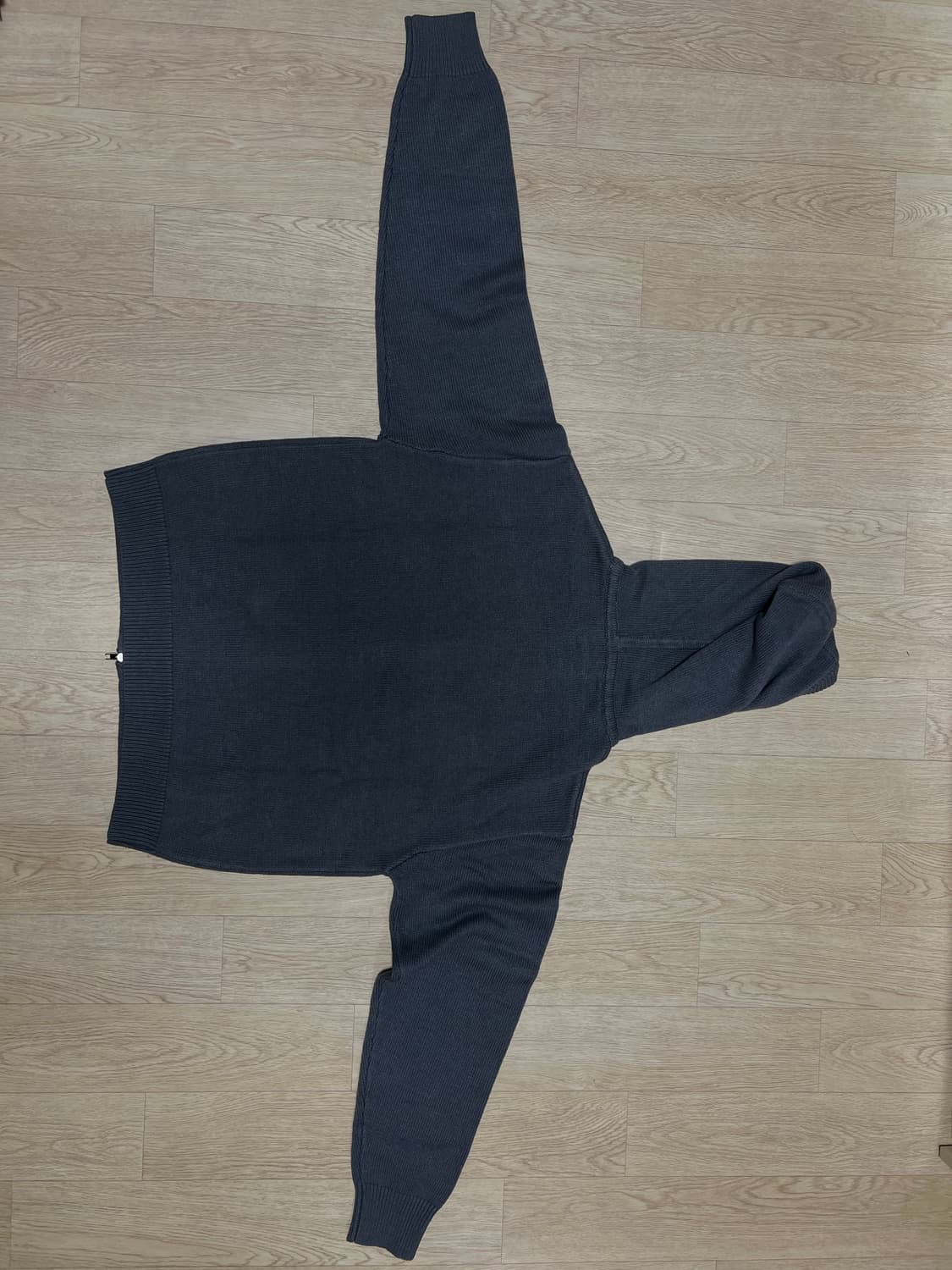 Logo knit hoodie zip-up CHARCOAL 상품이미지6