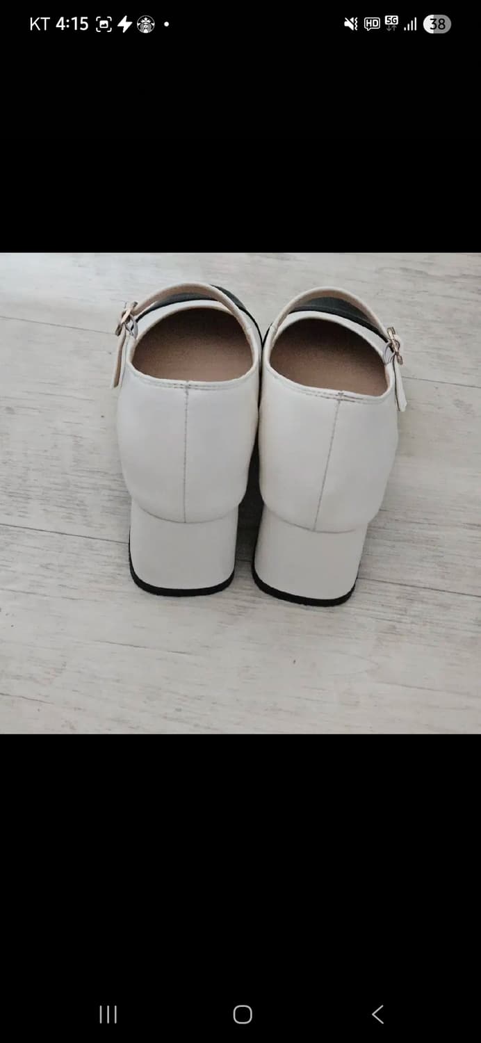 허시파피 소가죽 투톤 메리제인 힐 상품이미지3