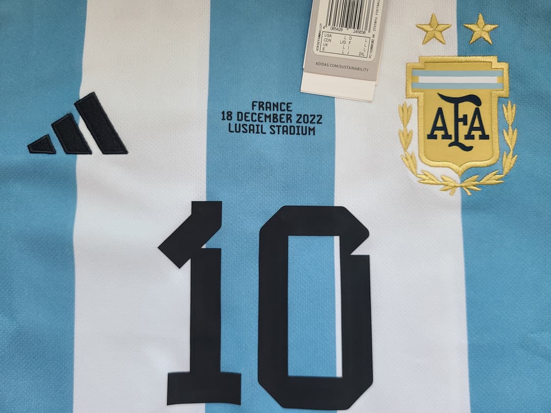 22/24 아디다스 아르헨티나 메시 2성 월드컵 우승 저지 (US L) 상품이미지3