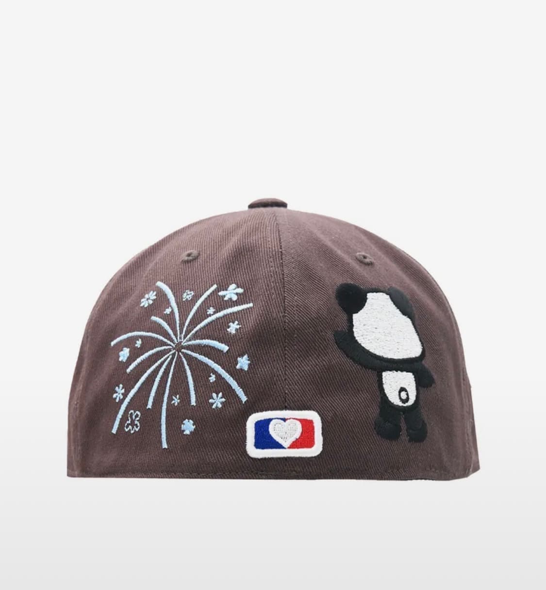 더뮤지엄비지터 PANDA EMBROIDERY CAP (BROWN) 상품이미지1
