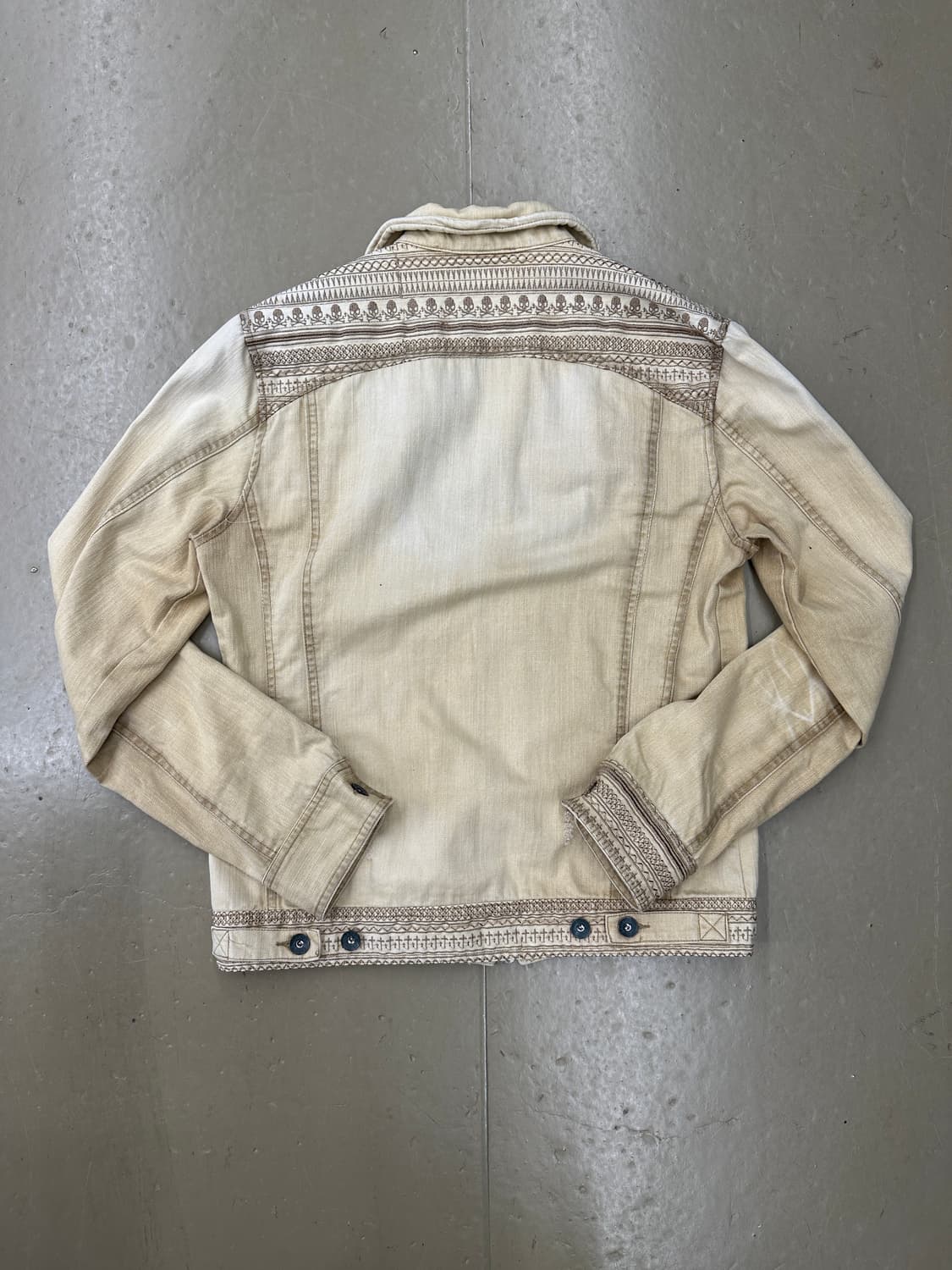 미국 빈티지 화이트 데님 자켓 상품이미지3