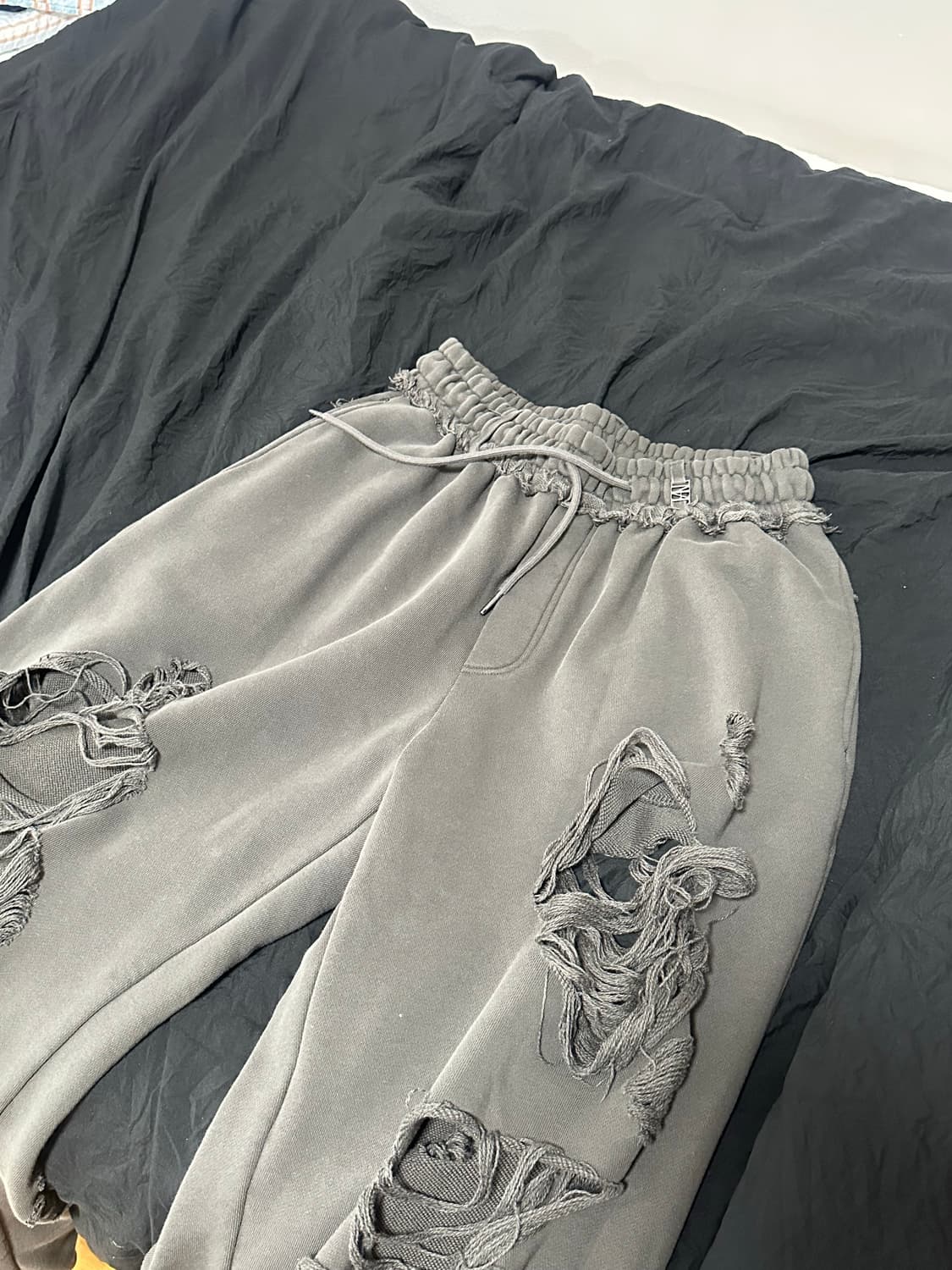 트리밍버드 Scratch Damage Wide Sweat Pants 상품이미지2