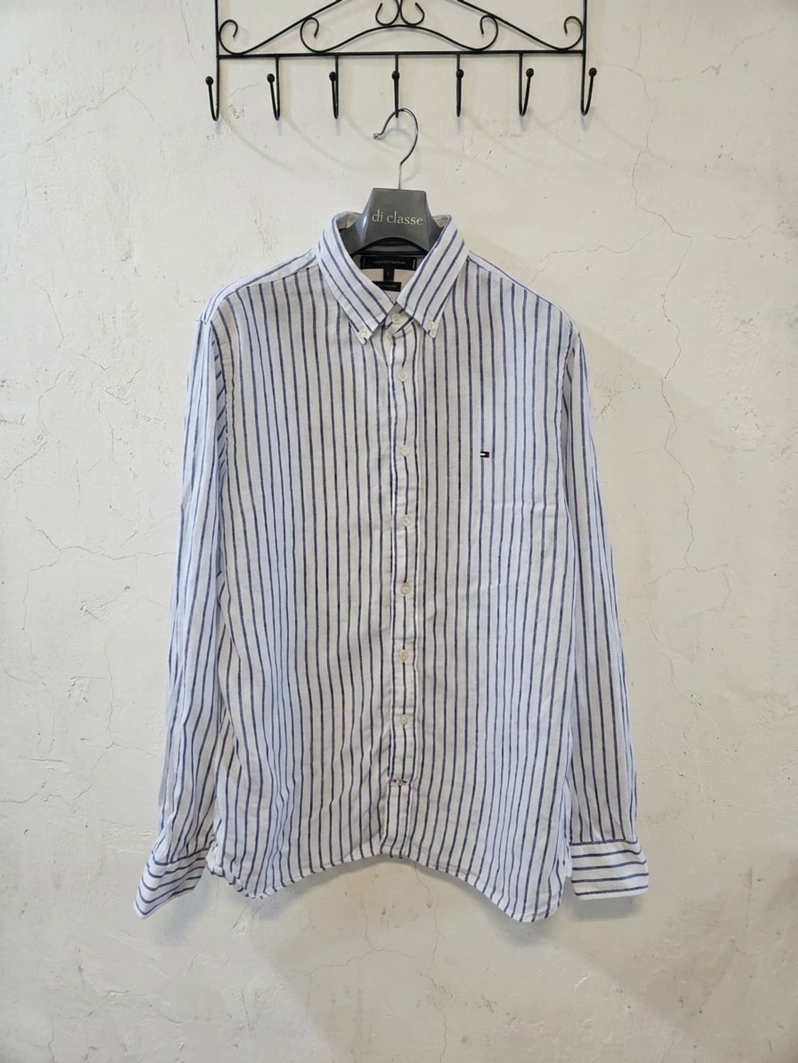 타미힐피거 린넨 스트라이프 셔츠 L 상품이미지1