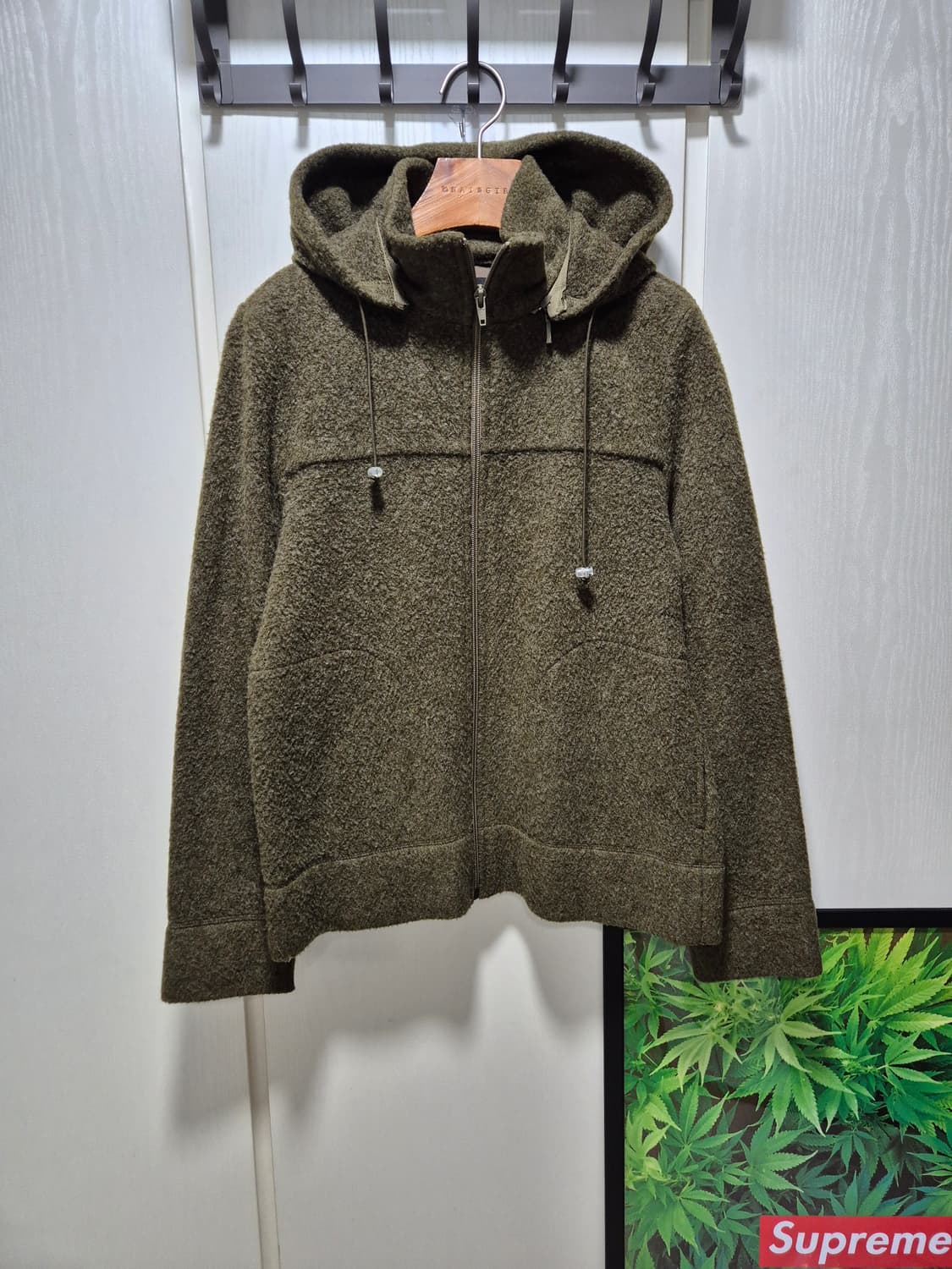 (세일) iCB. 카키색 후드 집업 자켓 상품이미지1