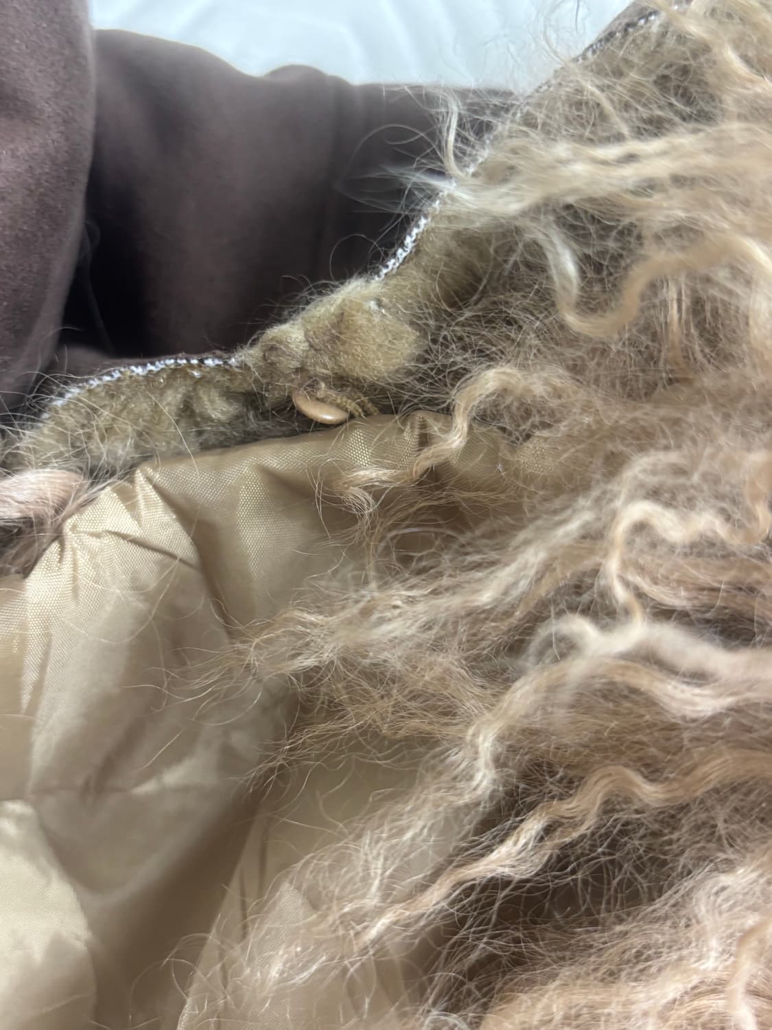 갸루깔 푸들 퍼 자켓 상품이미지4