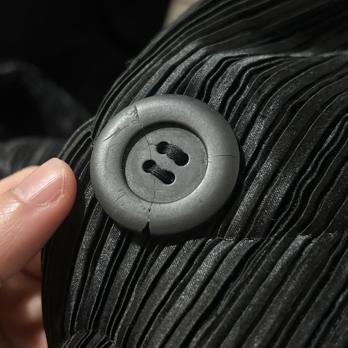 ISSEY MIYAKE 94aw 블랙 다운 점퍼 코트 재킷 패딩 상품이미지8