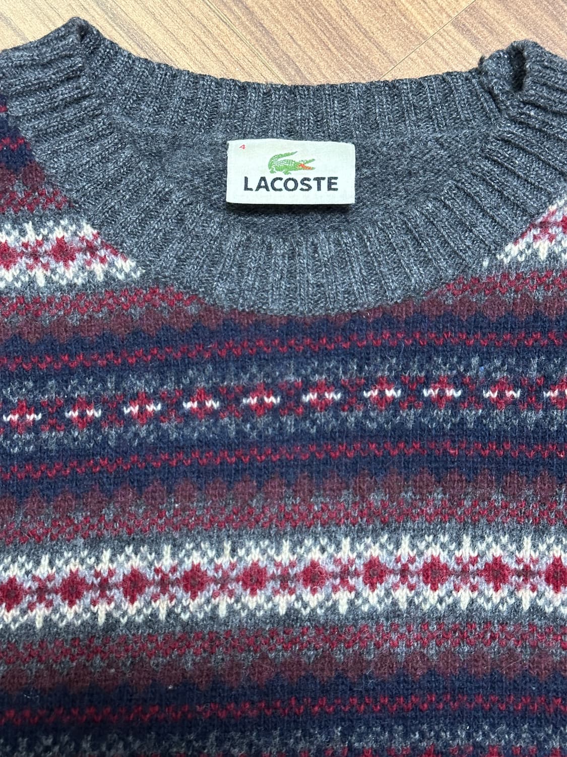라코스테 페어아일 울 니트 스웨터 4 상품이미지5