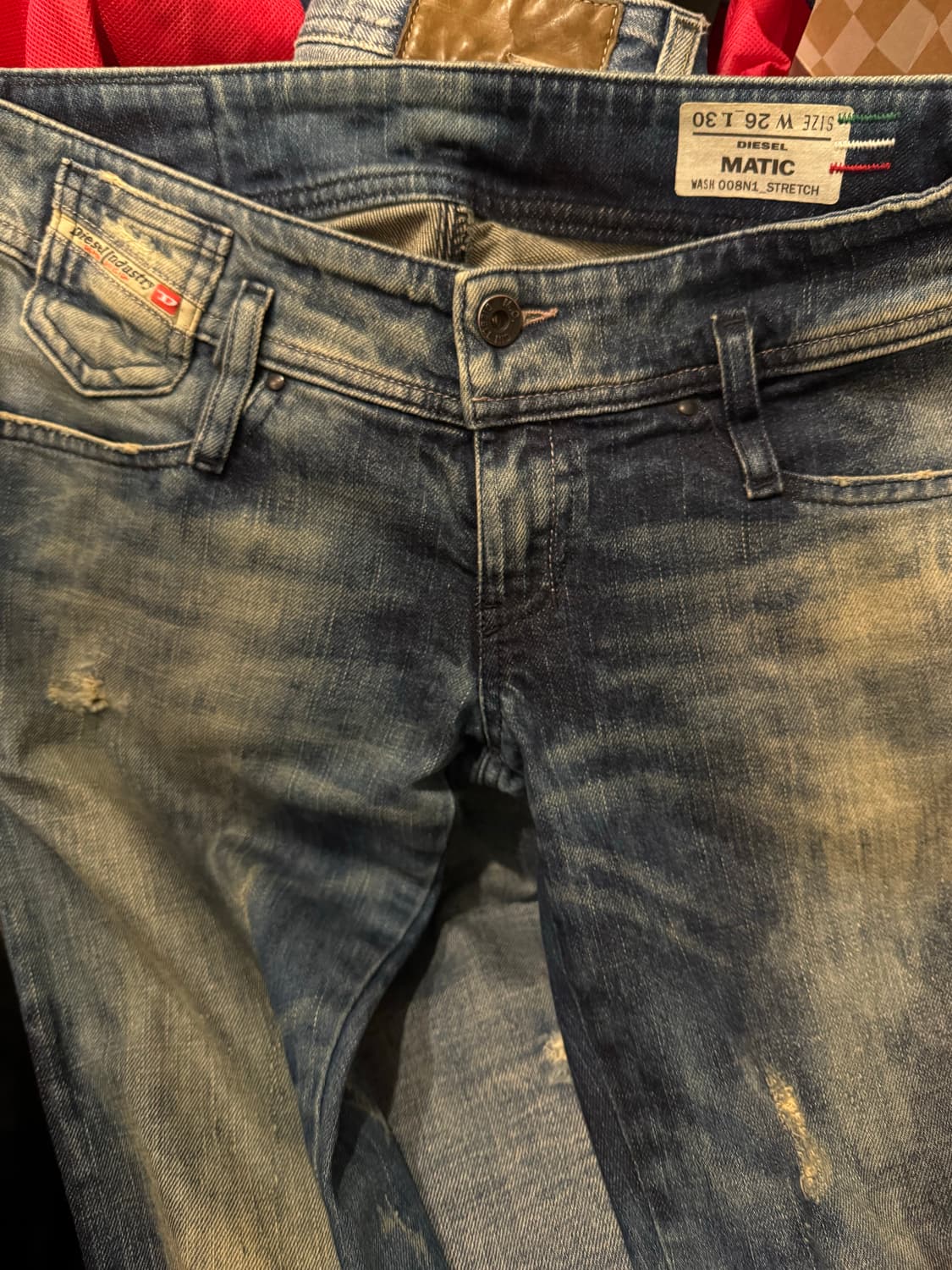 디젤 마틱 로우 라이즈 한정판 청바지 상품이미지7