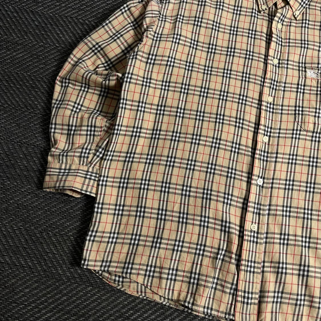 90s 버버리 베이지 노바체크 레트로 셔츠 베이지 y3231 상품이미지4