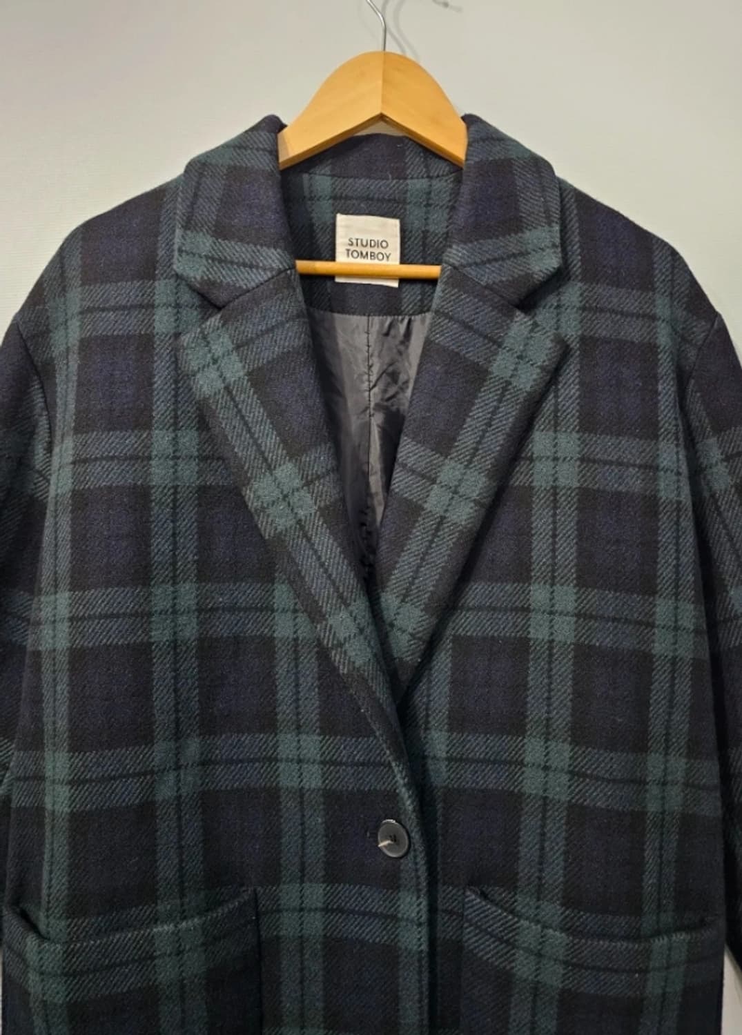 스튜디오 톰보이 체크 롱 코트 ~55 상품이미지3
