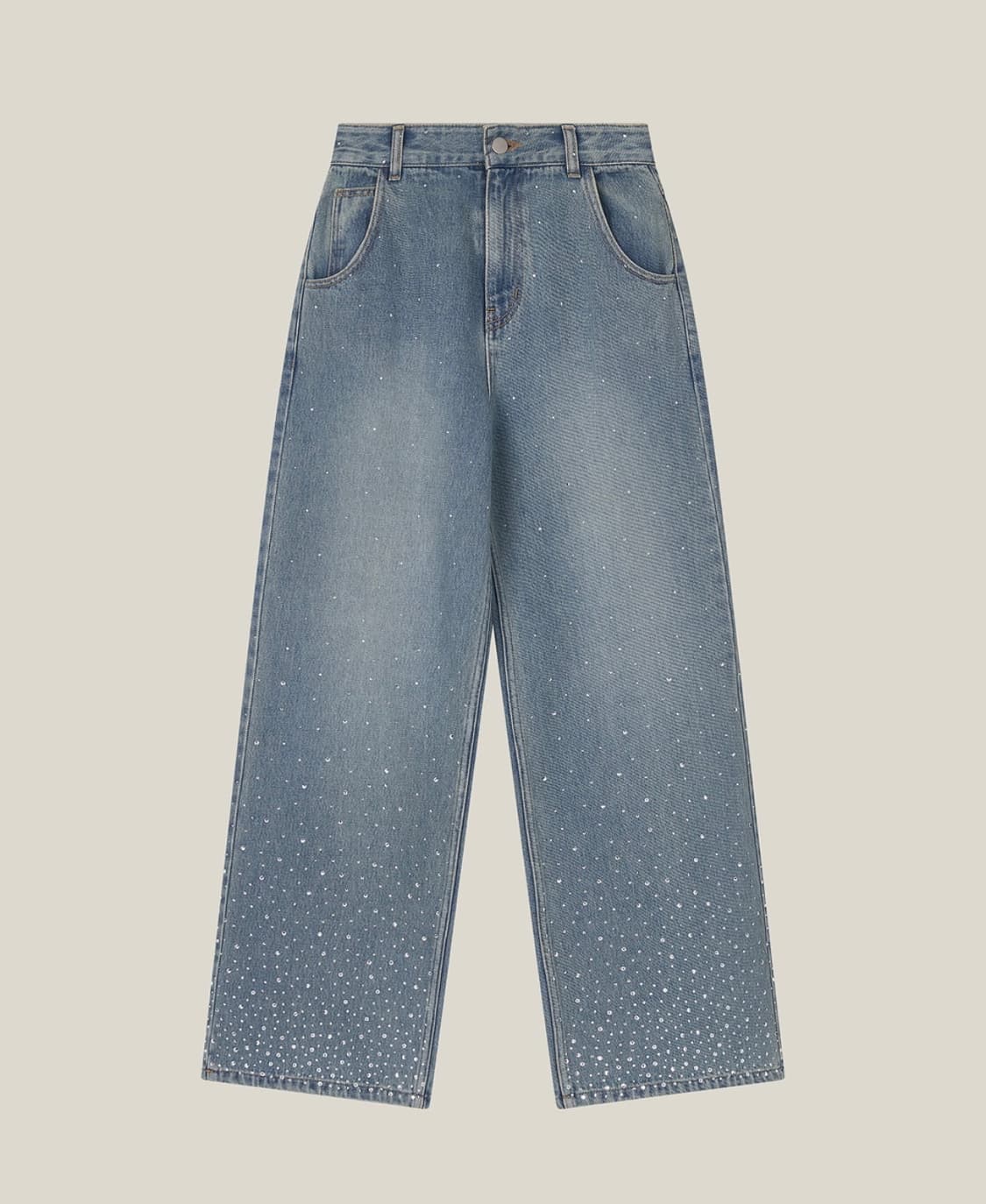 더티스 트윙클 크리스탈 세미 데님 팬츠 M/Long 상품이미지3