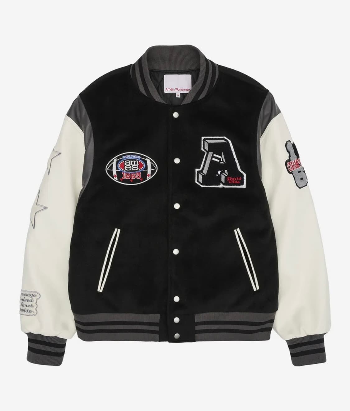 FOOTBALL VARSITY JACKET BLACK 상품이미지1