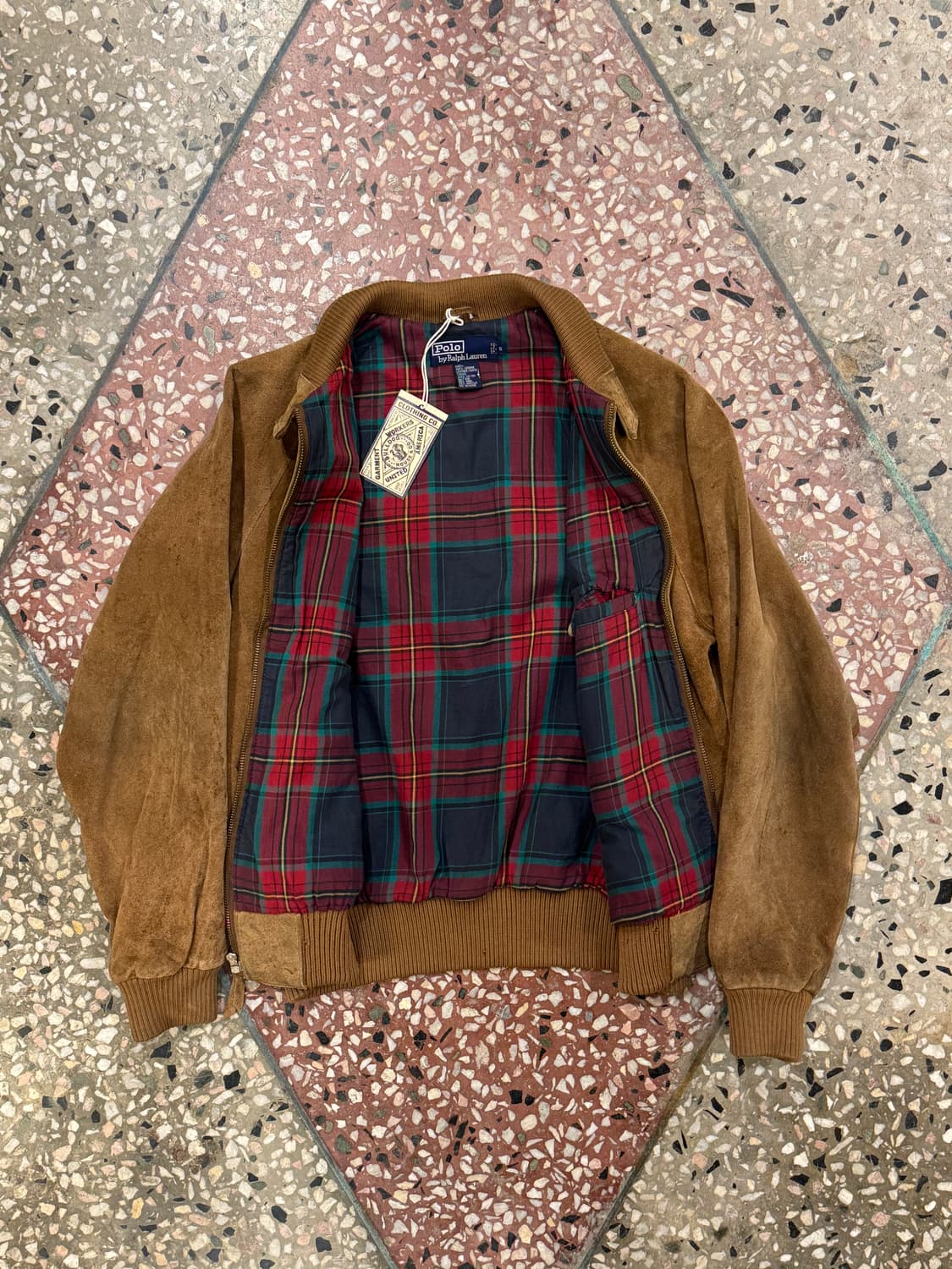 폴로 랄프로렌 스웨이드 헤링턴 자켓 (S) 상품이미지4