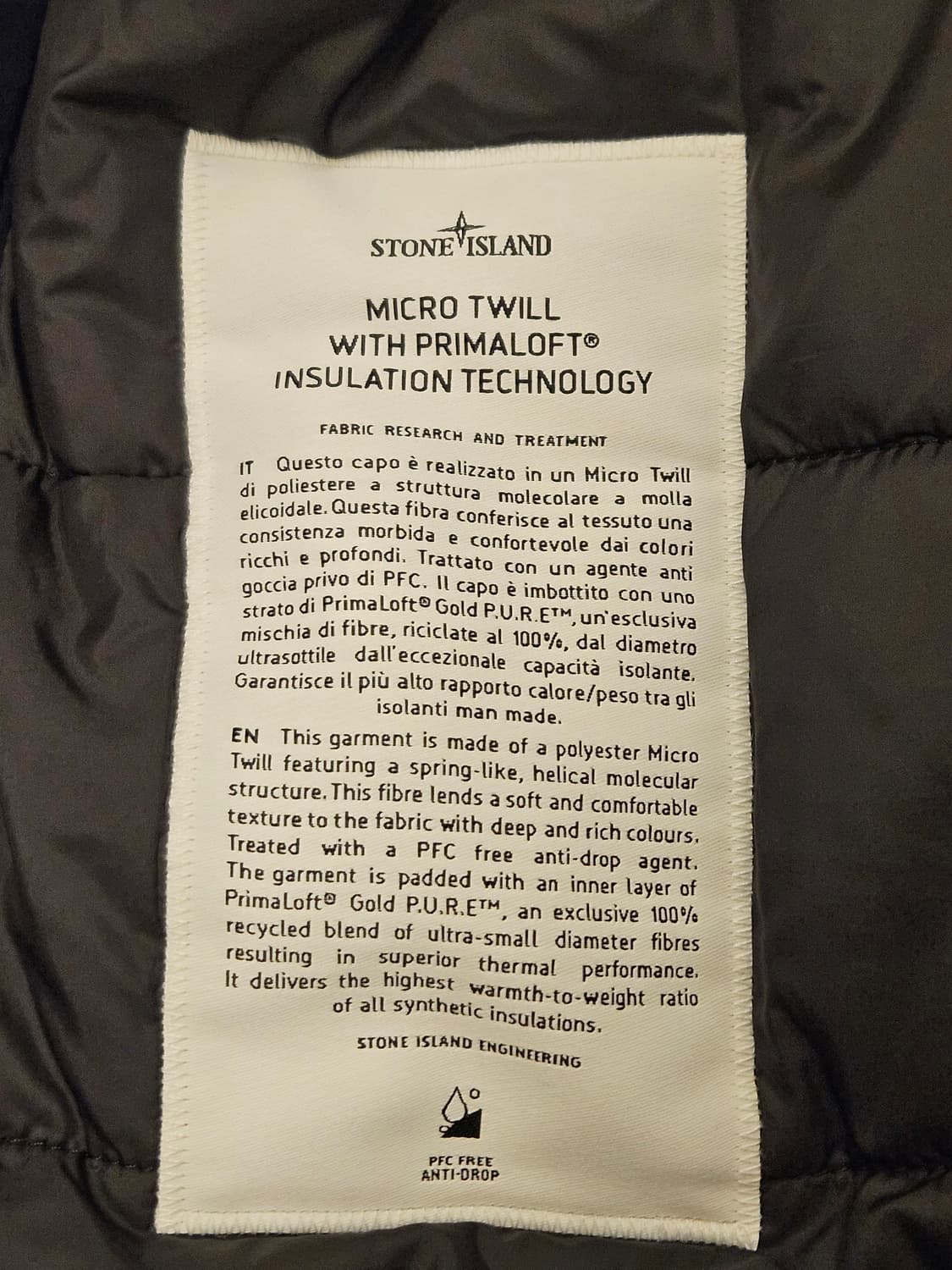 스톤아일랜드 마이크로 트윌 후드 자켓 (L사이즈) 상품이미지7