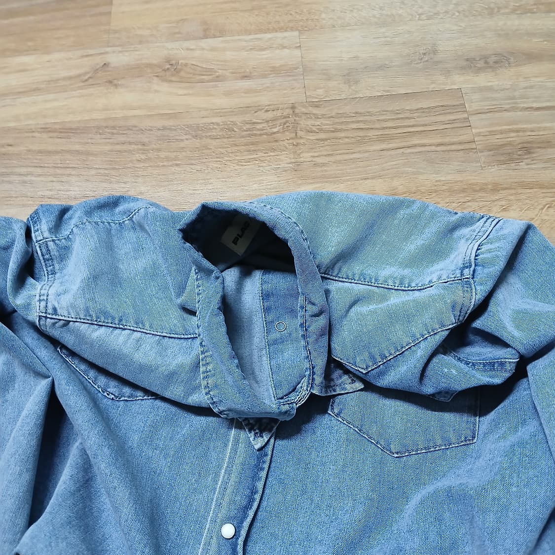 PLAC mergo 콜라보 웨스턴 데님 청셔츠 남방 플랙 메르고 상품이미지8