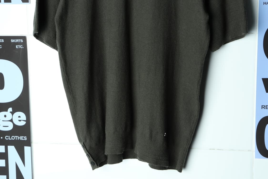 (XL-2XL) 코모도 반팔 티셔츠 링거 니트 카키 놈코어-H31872 상품이미지4