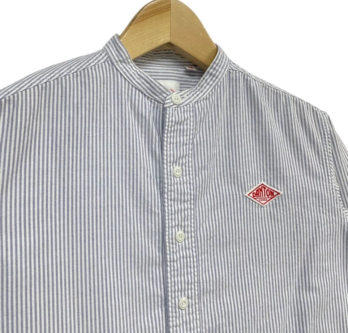 DANTON Stripe Henley Neck Shirt 36 상품이미지8