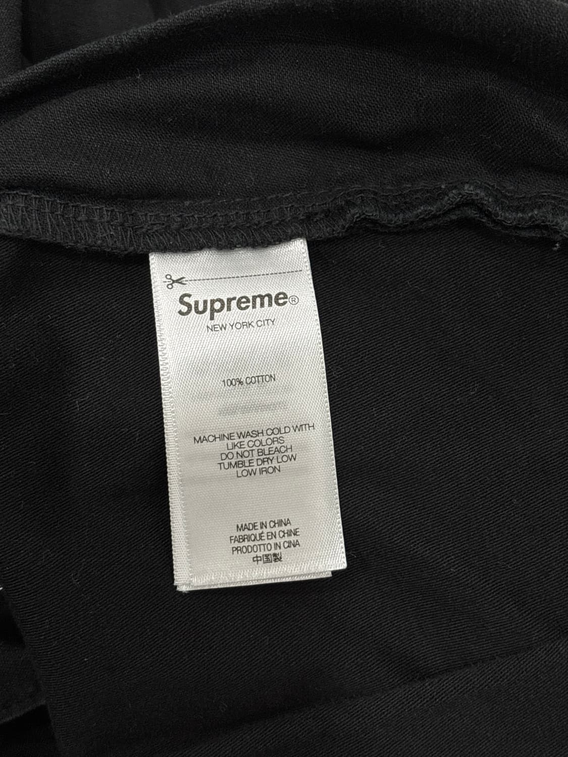supreme 카고팬츠 f/w 25 black 상품이미지5