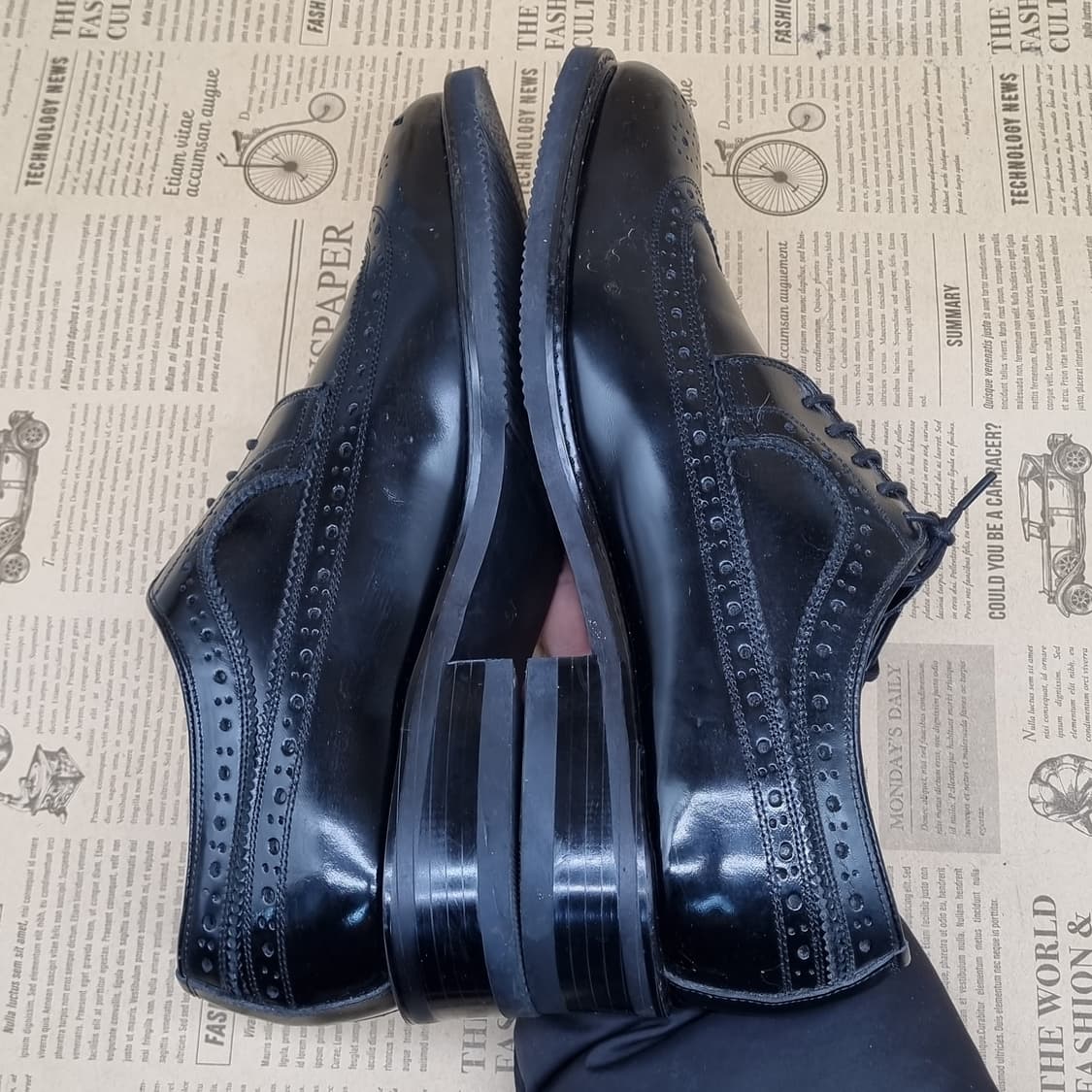 금강리갈 남성윙팁구두 실사이즈285 상품이미지5