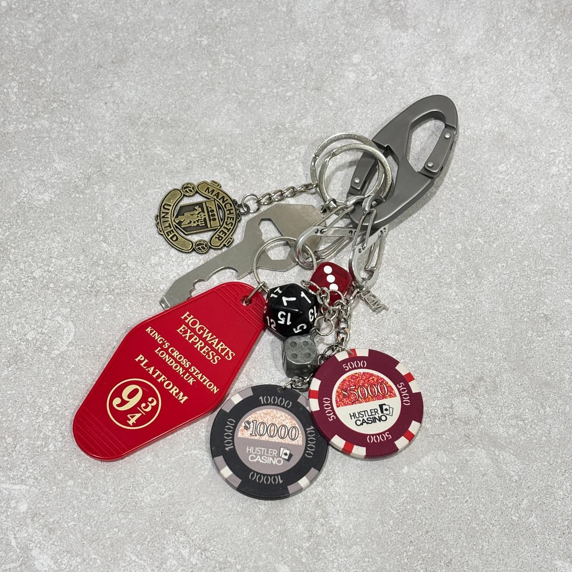 Oribell 맨유 호그와트 겜블칩 레드 키링 열쇠고리 상품이미지3