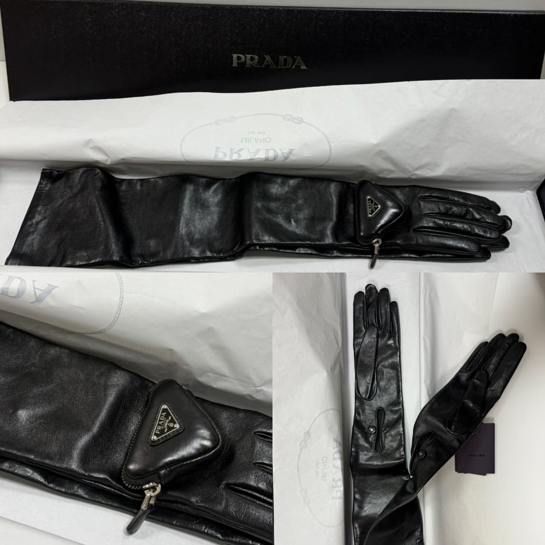 프라다 트라이앵글 롱 장갑 정품 상품이미지1
