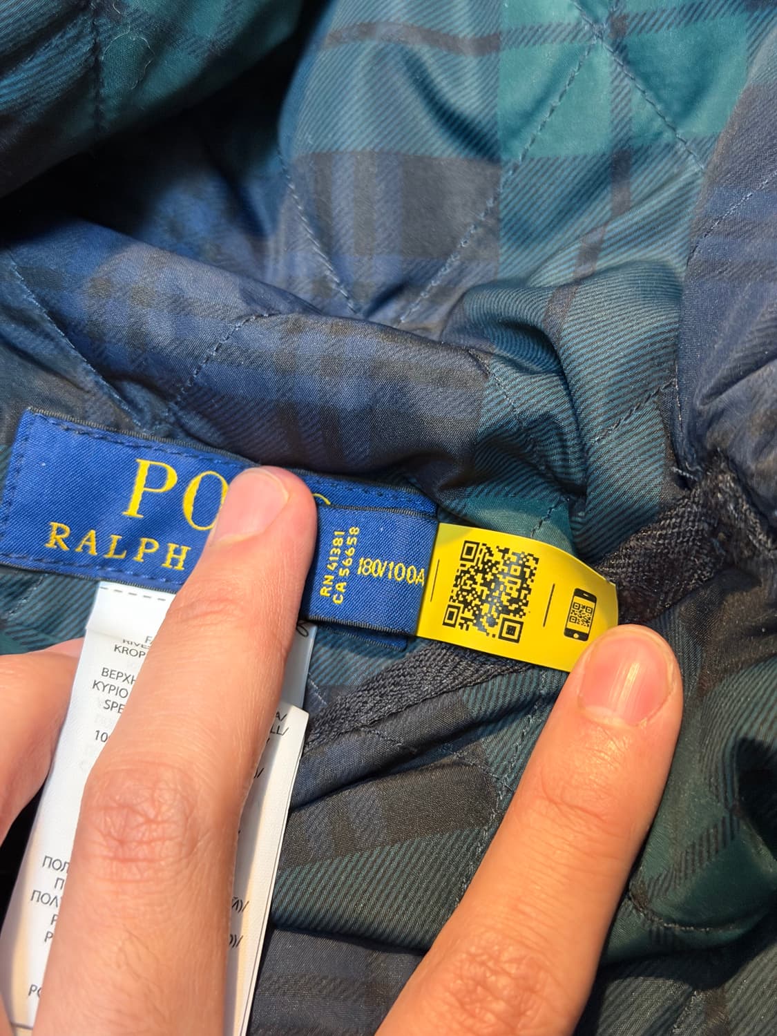 신형) 폴로 랄프로렌 리버시블 블랙와치 체크 퀼팅 자켓 상품이미지7