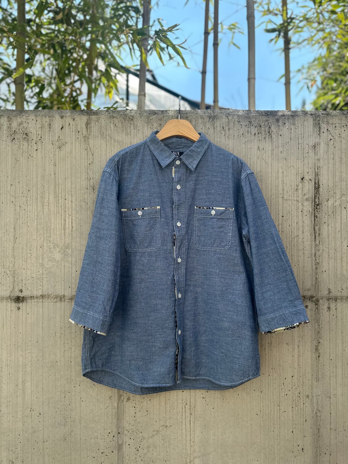 Japanese Vintage 샴브레이 셔츠 상품이미지1