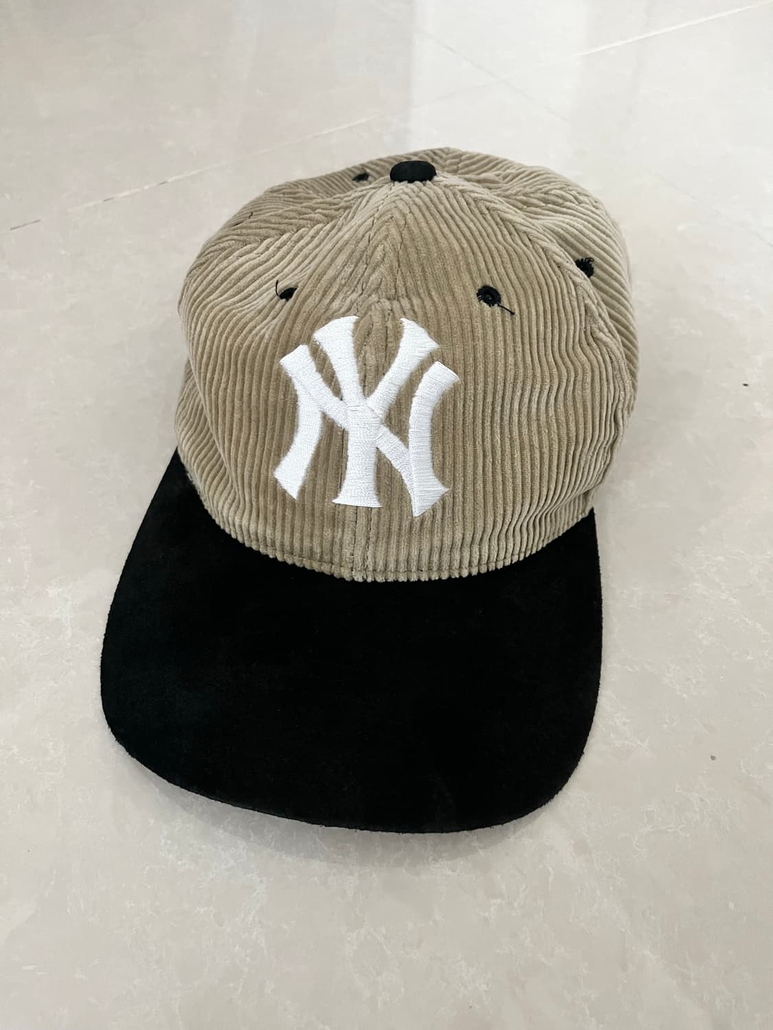 빈티지 양키스 코듀로이 스웨이드 볼캡 상품이미지1