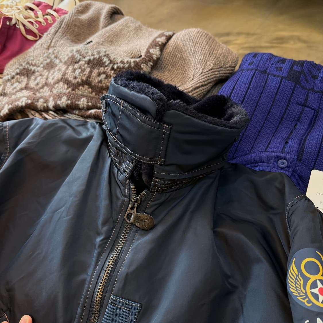 CAMO LAND 밀리터리 B15 USAF 플라이트 자켓 XL 상품이미지3