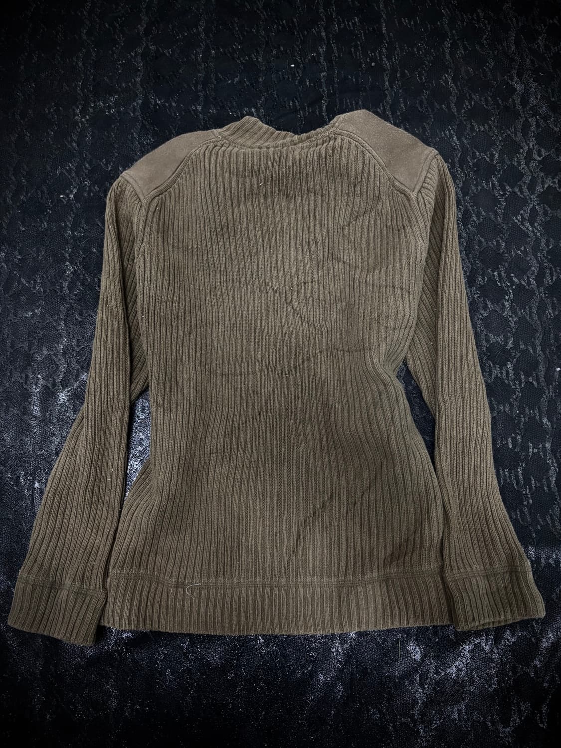 Grunge&Minimal Mood Knit Khaki Zip Up 상품이미지5