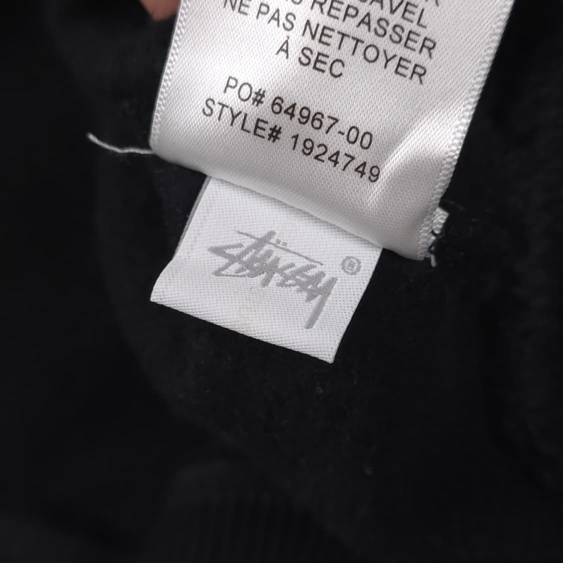 스투시 에잇볼 코튼 후드티 블랙 (XS) 상품이미지6