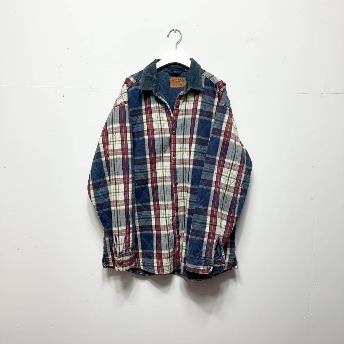 빌라봉 퀄팅 체크 셔츠 자켓 상품이미지1