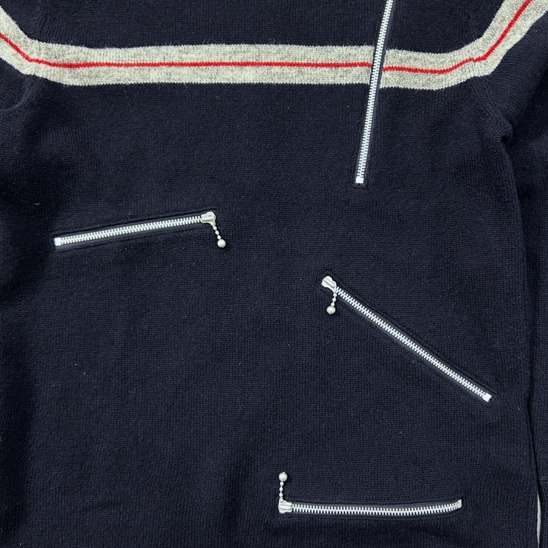 준야 와타나베 2007AD 멀티집업 울 니트  상품이미지3