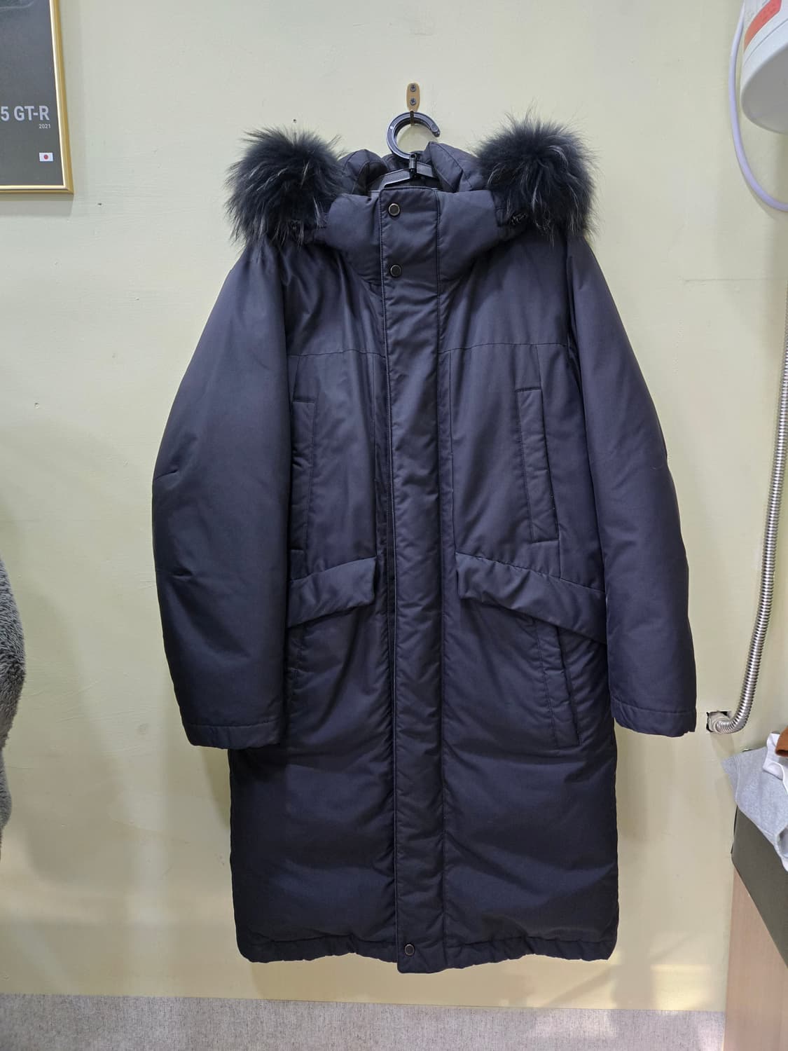 [지오투] GGIO2 프리미엄 구스다운 롱패딩 네이비 95 상품이미지1