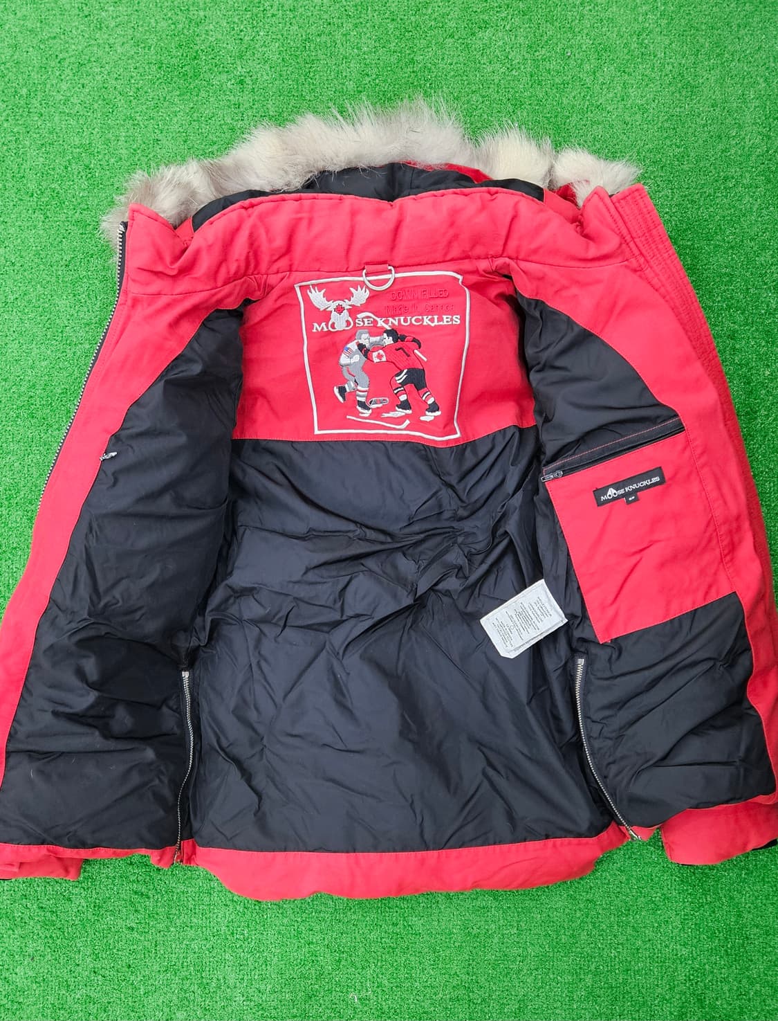 (정품)무스너클 여성 패딩 S/P 빨강 상품이미지3