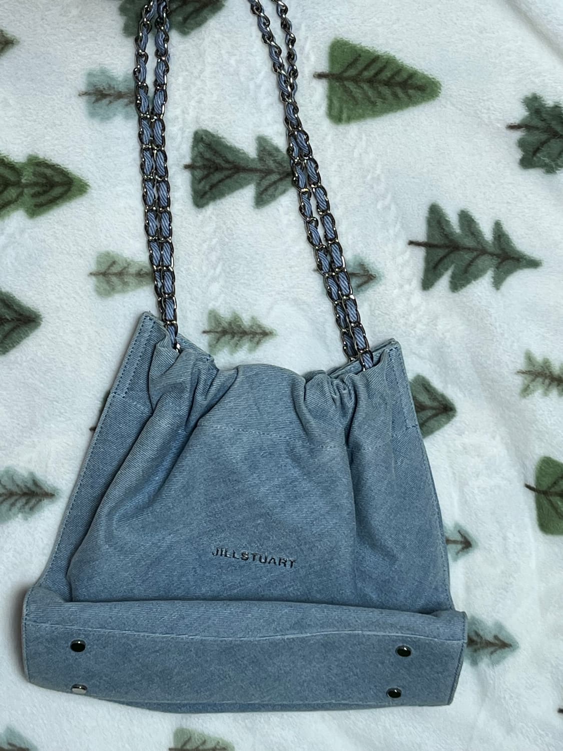 질스튜어트 코코체인 데님 드로우스트링 체인 숄더 m 상품이미지1