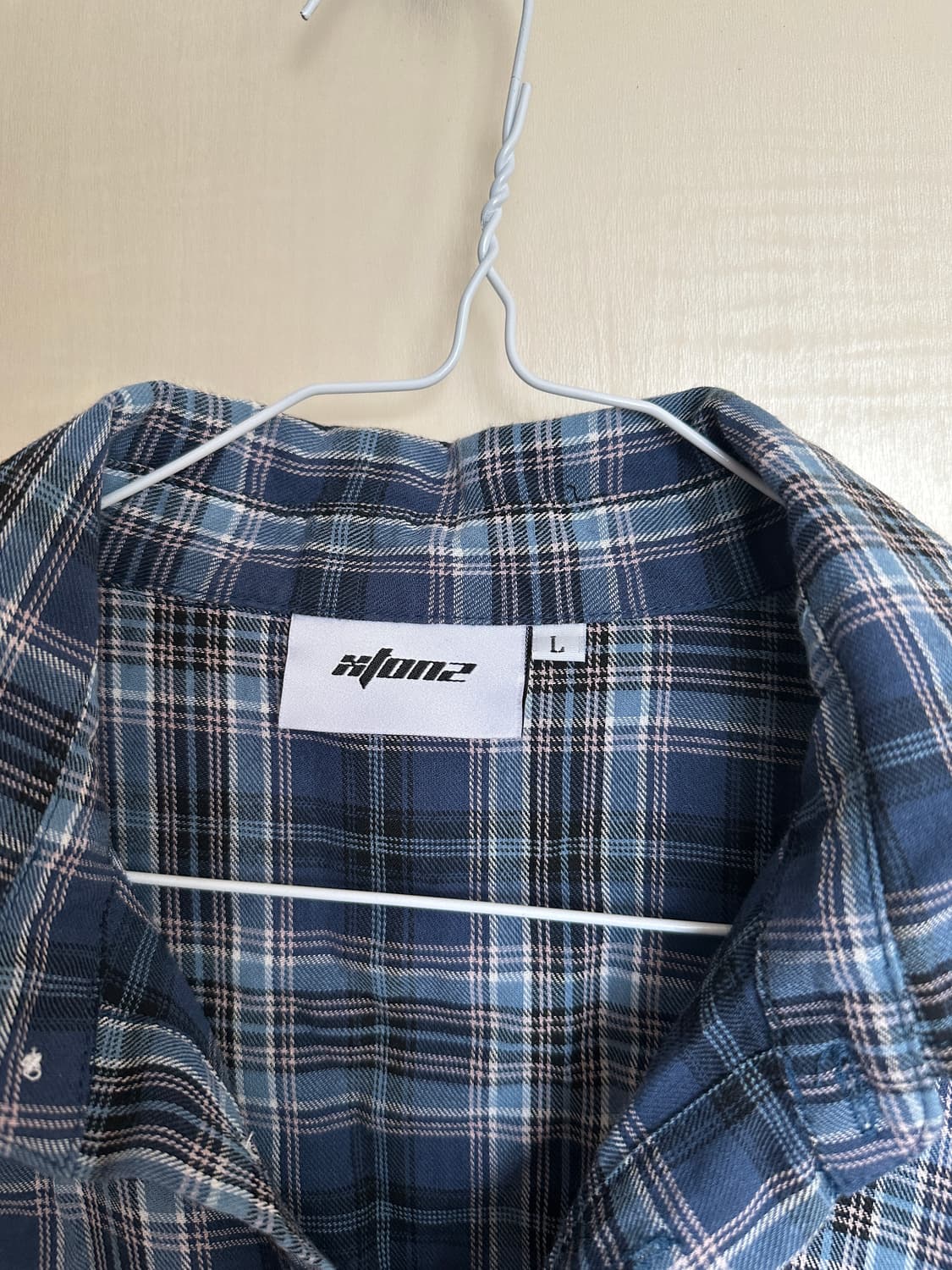 엑스톤즈 체크 셔츠 L 상품이미지3