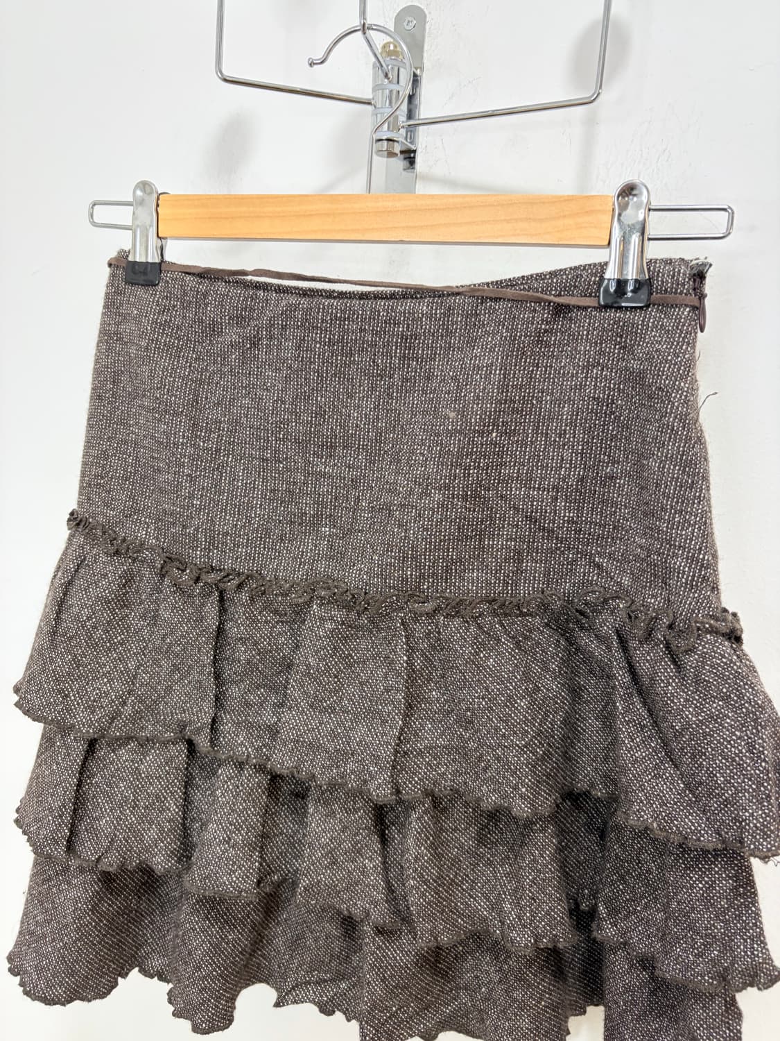 갸루 초코브라운 폼폼이 캉캉 스커트 치마 상품이미지6