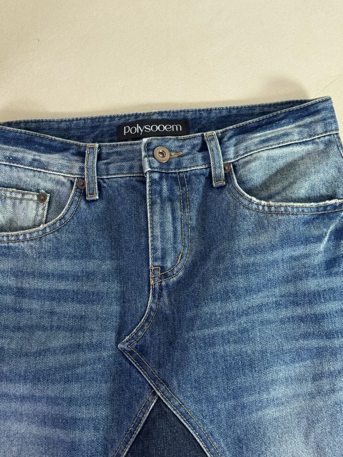 Polysooem 폴리수엠 데님 미디 스커트 1사이즈 상품이미지4