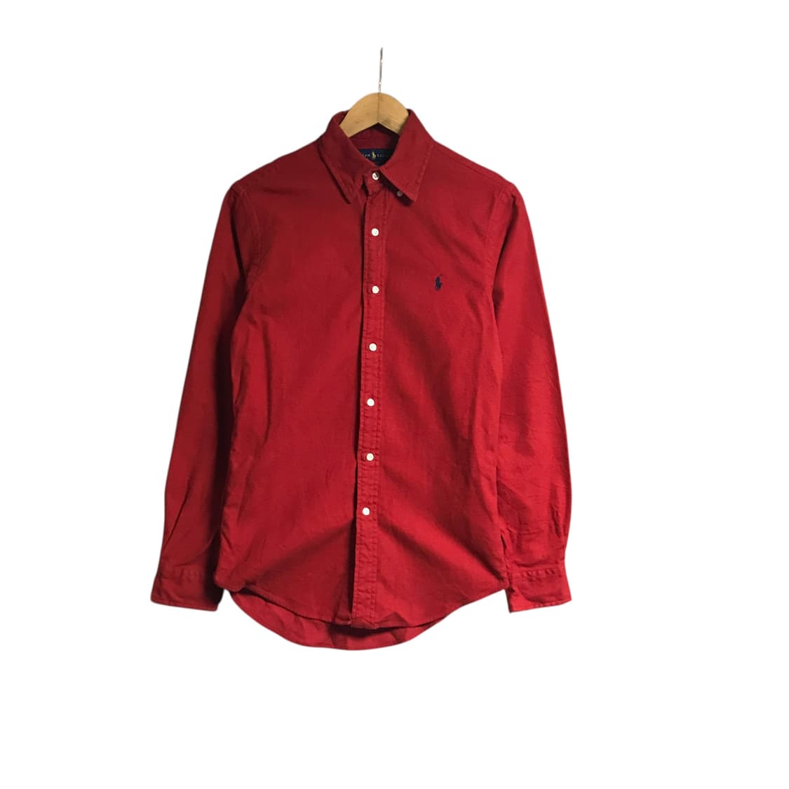 폴로 랄프로렌 신형 큐알 여성 빨강단색셔츠 상품이미지2