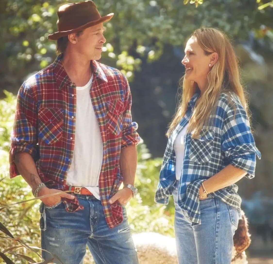 Gods true cashmere 체크 셔츠 L사이즈 판매. 상품이미지4