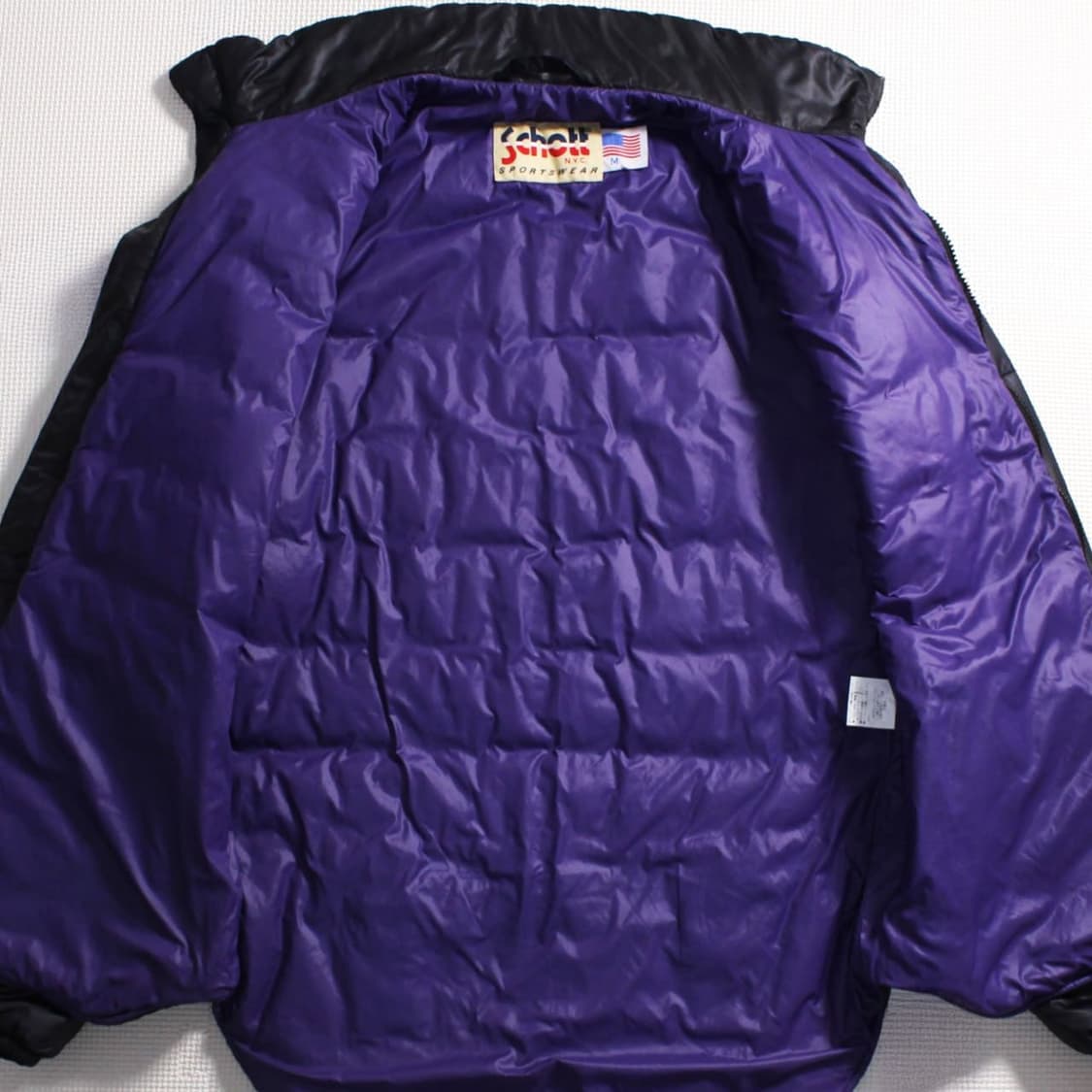 Schott 쇼트 N.Y.C 퍼플 안감 프리마로프트 패딩자켓 상품이미지2