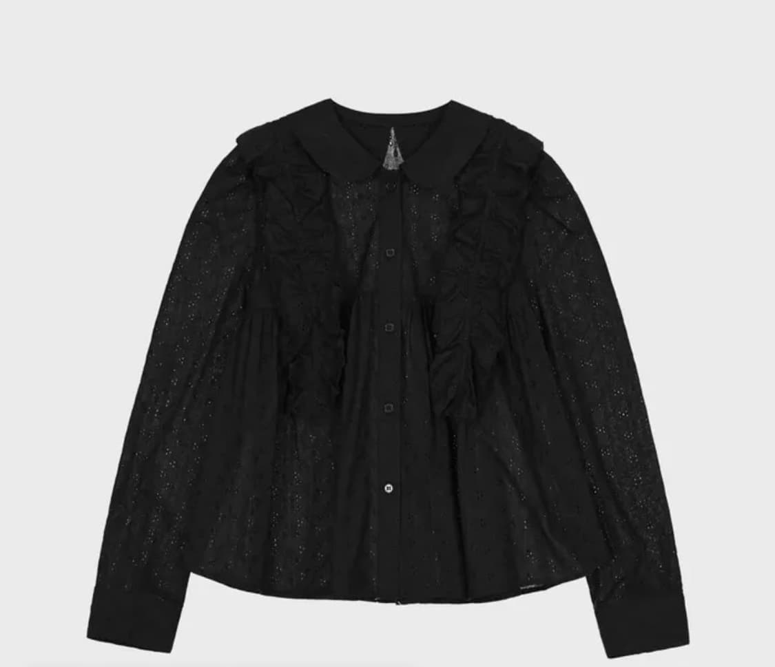 러플 블라우스 (cosmoss ruffle lace shirt) 상품이미지4