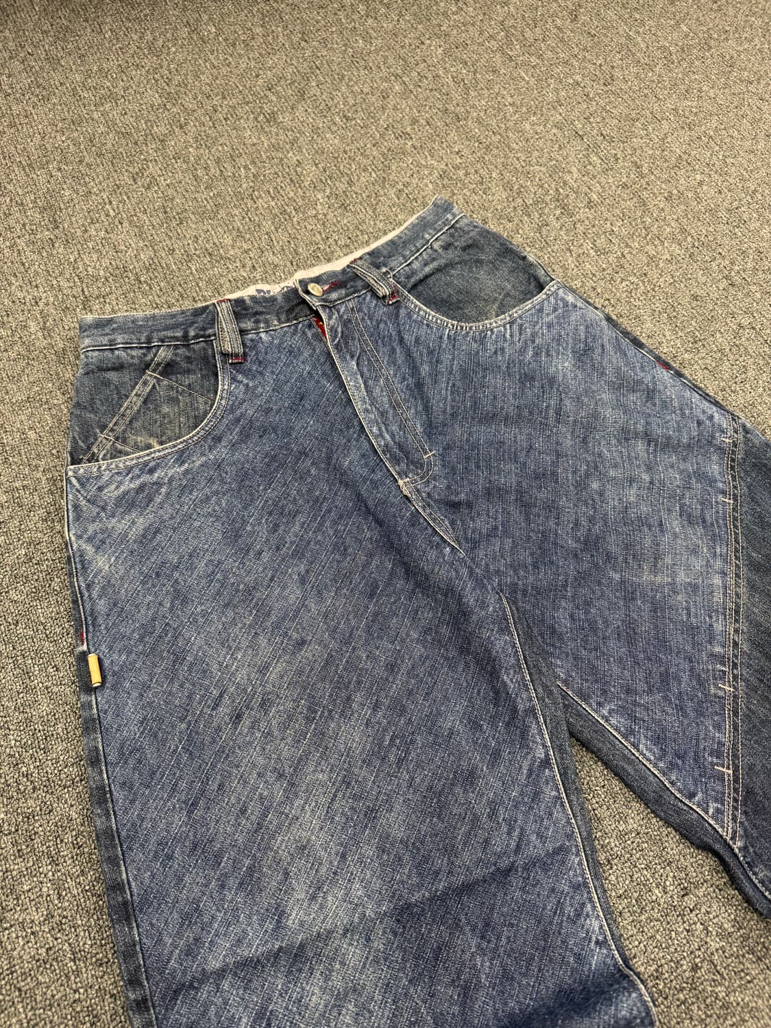 32) 팻 팜 빈티지 올드스쿨 뒷포켓 프린팅 힙합팬츠 상품이미지2