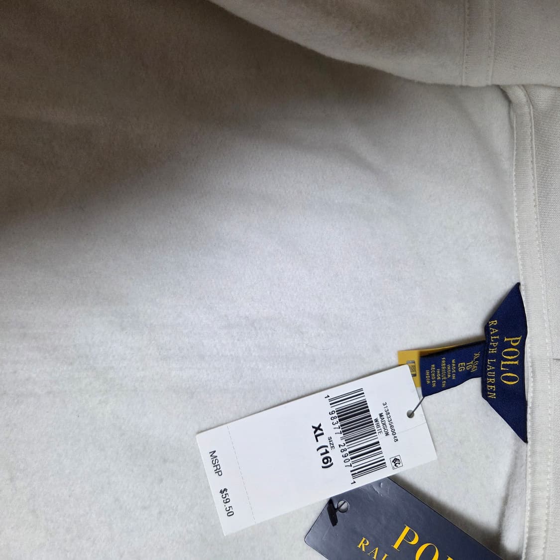 폴로 랄프로렌 [키즈] XL16 (여성55 사이즈) 기모 후드집업 상품이미지2