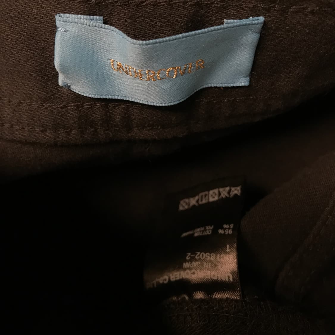 언더커버 코튼 팬츠 블랙 1 상품이미지7